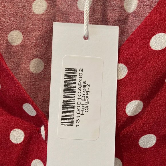 Reformation Hal Dress in Campari Size 2 NWT - Picture 3 of 6